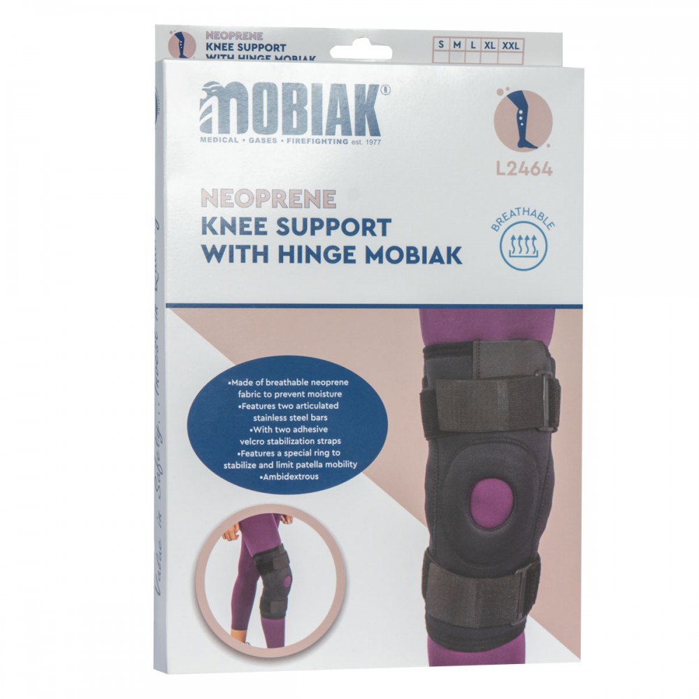 Επιγονατίδα Neoprene με Άρθρωση. Αμφιδέξιο. Μαύρο. L2464. Επιγονατίδα Neoprene με Άρθρωση. Αμφιδέξιο. Μαύρο. L2464.