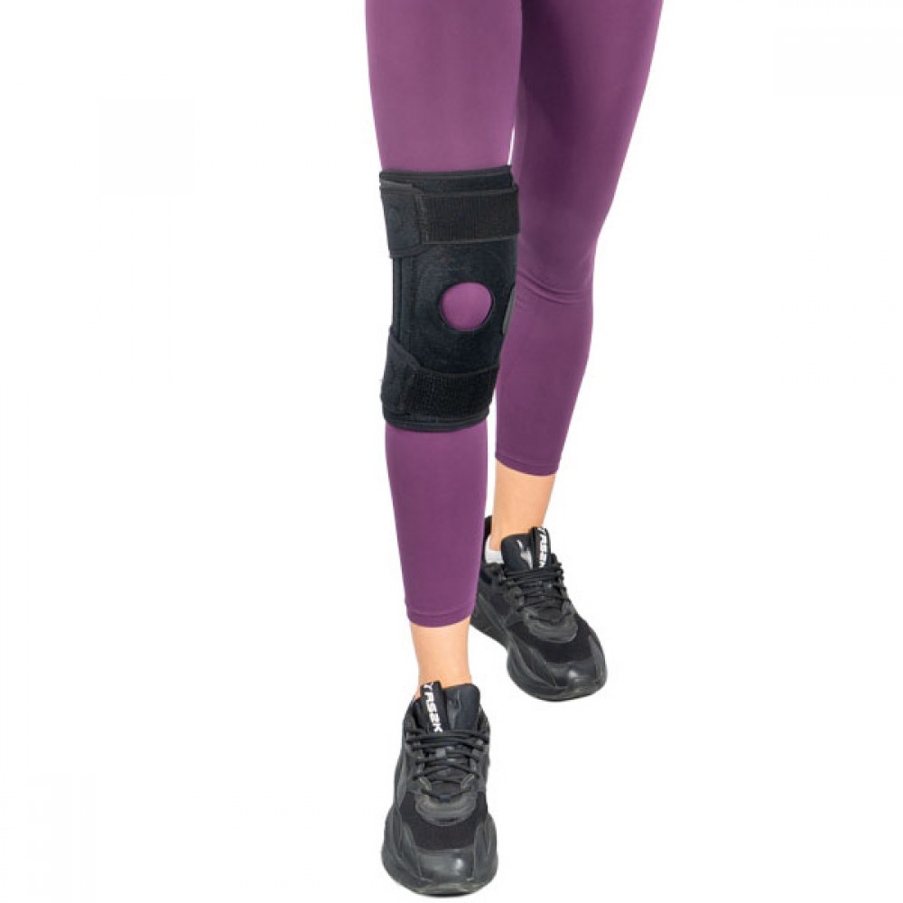 Επιγονατίδα Neoprene με Μπανέλες & Δέστρα. Αμφιδέξιο. Μαύρο. L2466.