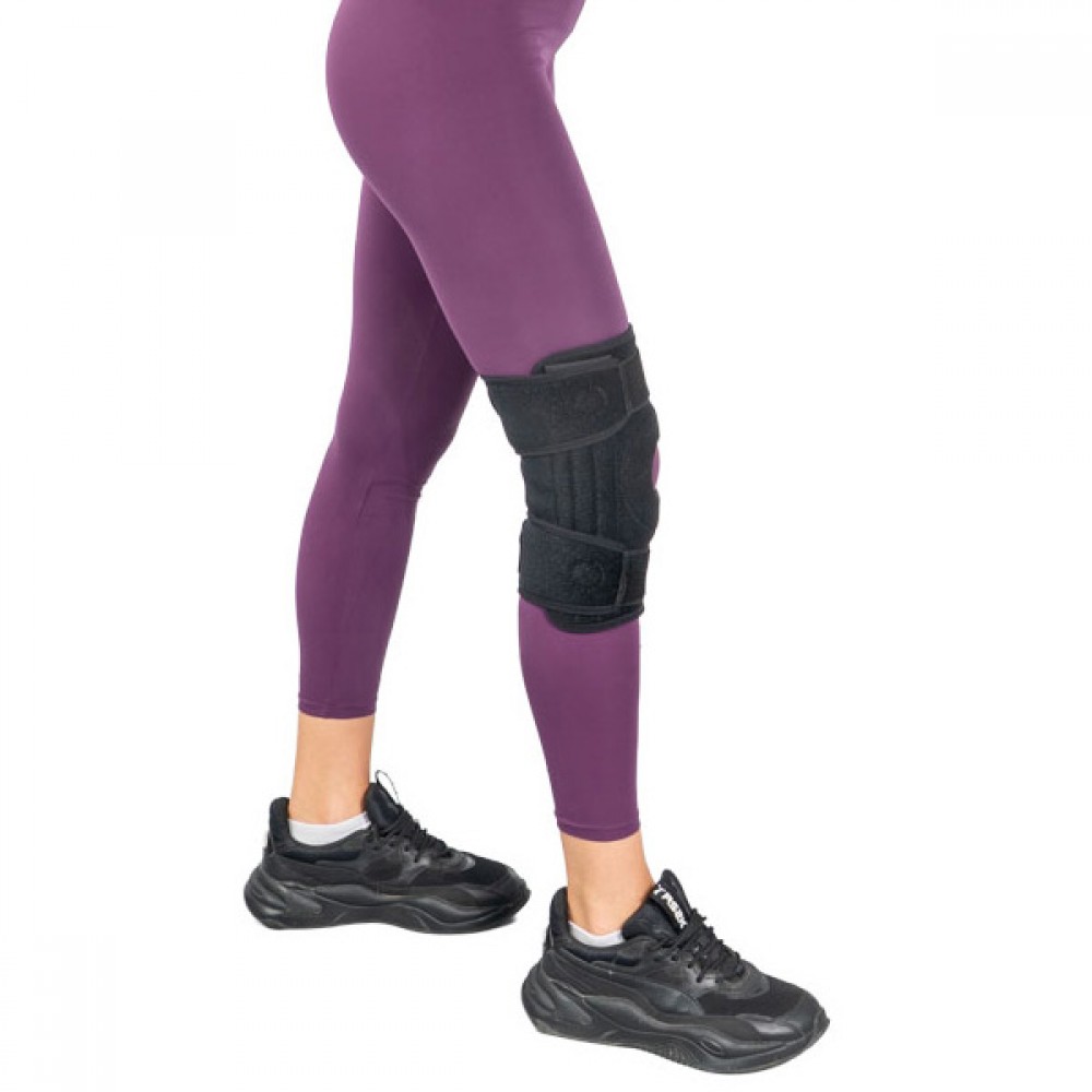 Επιγονατίδα Neoprene με Μπανέλες & Δέστρα. Αμφιδέξιο. Μαύρο. L2466.