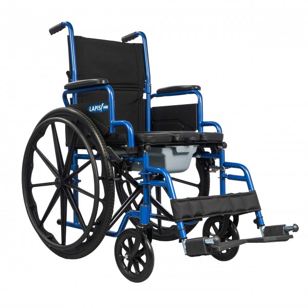 Πτυσσόμενο Αναπηρικό Αμαξίδιο με Δοχείο Τουαλέτας “LAPIS”. Ατσάλινο με Σταυρωτή Μπάρα Στήριξης. Κάθισμα 46cm. 0815000. Πτυσσόμενο Αναπηρικό Αμαξίδιο με Δοχείο Τουαλέτας “LAPIS”. Ατσάλινο με Σταυρωτή Μπάρα Στήριξης. Κάθισμα 46cm. 0815000.
