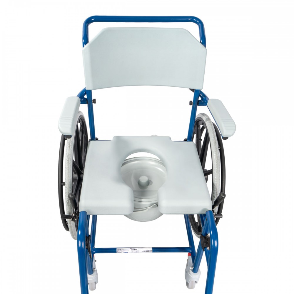Αναπηρικό Αμαξίδιο Αλουμινίου με Δοχείο Τουαλέτας “RHINO” Τροχοί 24’’. Κάθισμα 47cm. 0815018.