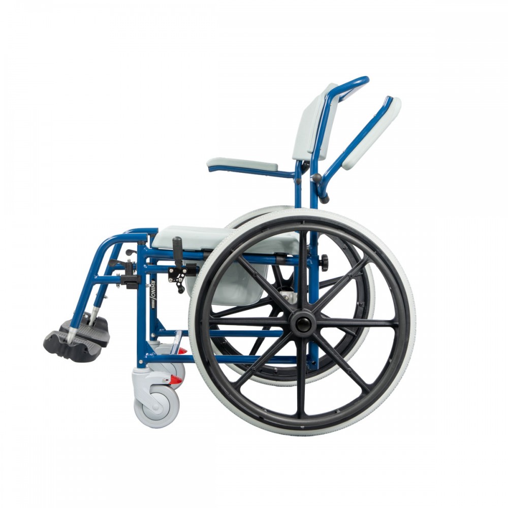 Αναπηρικό Αμαξίδιο Αλουμινίου με Δοχείο Τουαλέτας “RHINO” Τροχοί 24’’. Κάθισμα 47cm. 0815018.