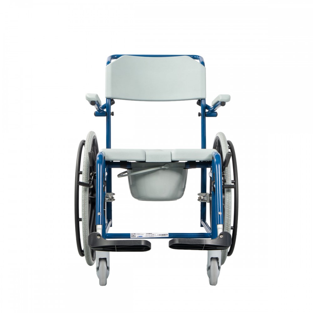 Αναπηρικό Αμαξίδιο Αλουμινίου με Δοχείο Τουαλέτας “RHINO” Τροχοί 24’’. Κάθισμα 47cm. 0815018.