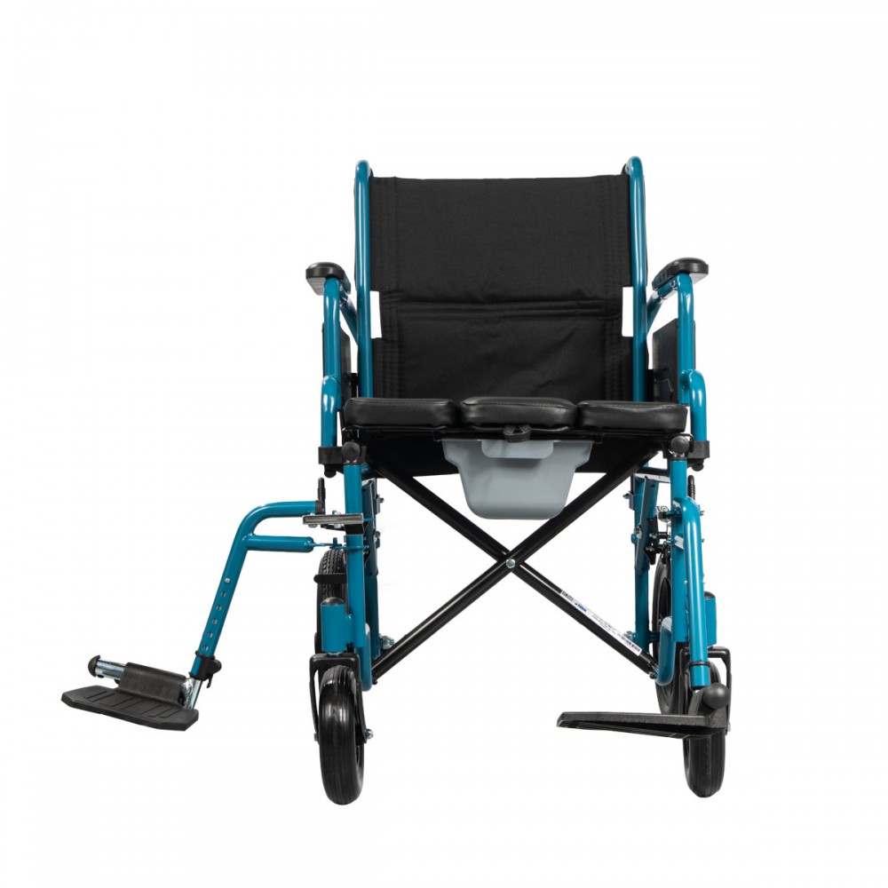 Αναπηρικό Αμαξίδιο με Δοχείο Τουαλέτας “AEGEUS”. Οπίσθιοι Τροχοί 12’’. Κάθισμα 44cm. 0815020.