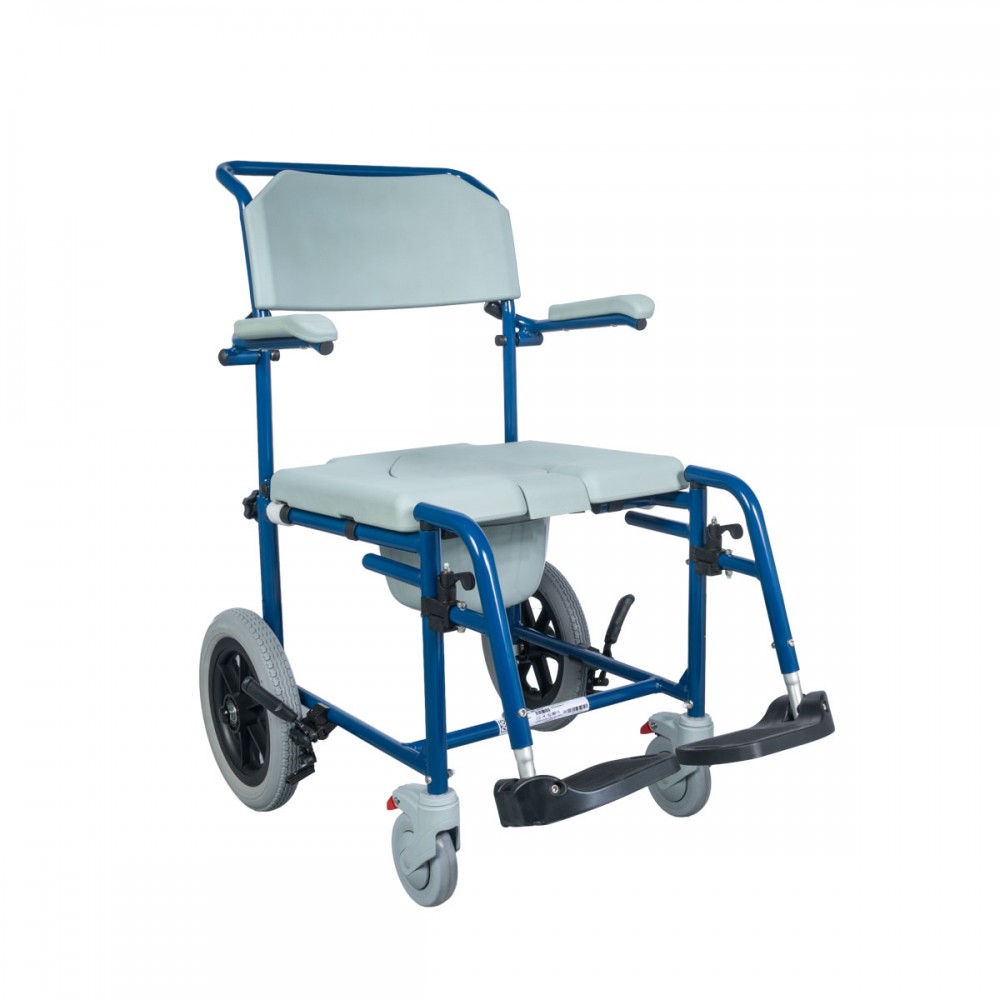 Αναπηρικό Αμαξίδιο-Καρέκλα με Δοχείο Τουαλέτα RHINO. Πλάτος Καθίσματος 47cm. Τροχοί 12''. 0815021.