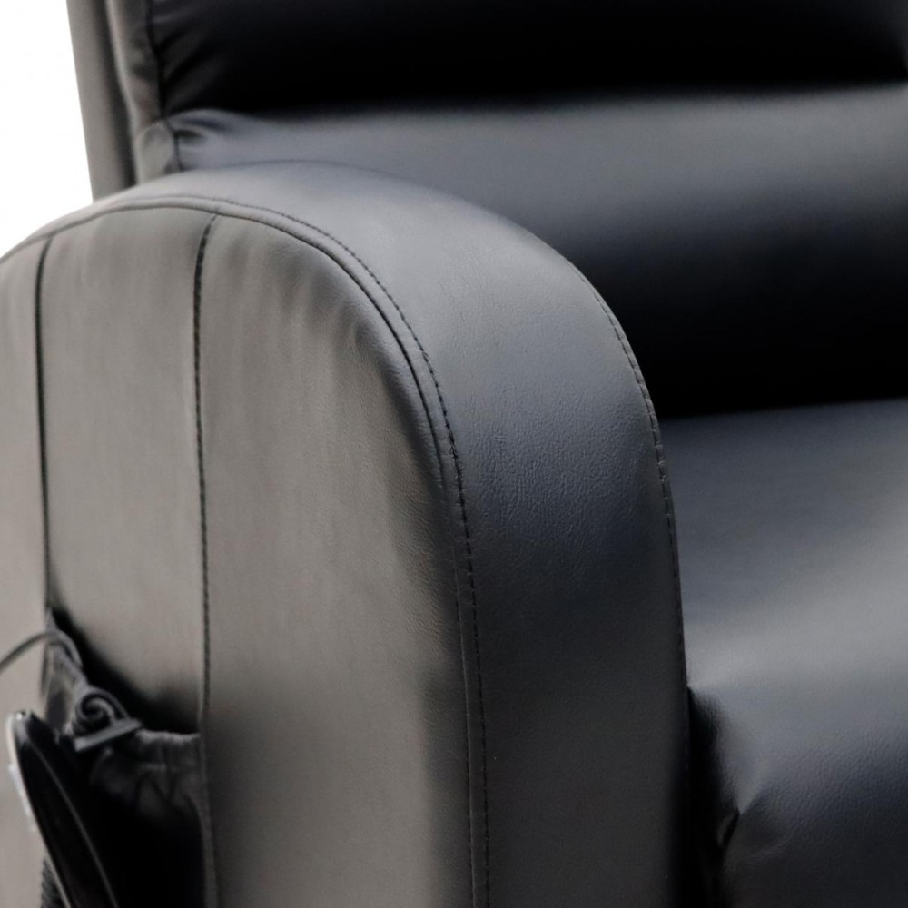 Ανακλινόμενη Πολυθρόνα Ανάπαυσης Θερμαινόμενη με Μασάζ Δόνησης. Βάρος Χρήστη έως 135Kg. Μαύρη. 0815708. Ανακλινόμενη Πολυθρόνα Ανάπαυσης Θερμαινόμενη με Μασάζ Δόνησης. Βάρος Χρήστη έως 135Kg. Μαύρη. 0815708.