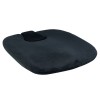 Μαξιλάρι Κόκκυγα "PREMIUM" Memory Foam με Αφαιρούμενη Εγκοπή U. 45x43x12cm. Μαύρο. 0815765. 