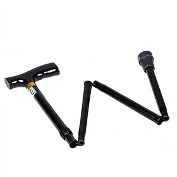 Μπαστούνι Αλουμινίου Σπαστό Ρυθμιζόμενου Ύψους. Ανατομικής Λαβής 'Τ'. Μαύρο. VITA 09-2-040.     Μπαστούνι Αλουμινίου Σπαστό Ρυθμιζόμενου Ύψους. Ανατομικής Λαβής 'Τ'. Μαύρο. VITA 09-2-040.