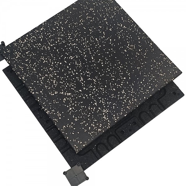 VIKING Δάπεδο Καουτσούκ Γυμναστηρίου Διπλής Επίστρωσης με Λευκές Κουκίδες. 100x100x2cm. VIKING Δάπεδο Καουτσούκ Γυμναστηρίου Διπλής Επίστρωσης με Λευκές Κουκίδες. 100x100x2cm.