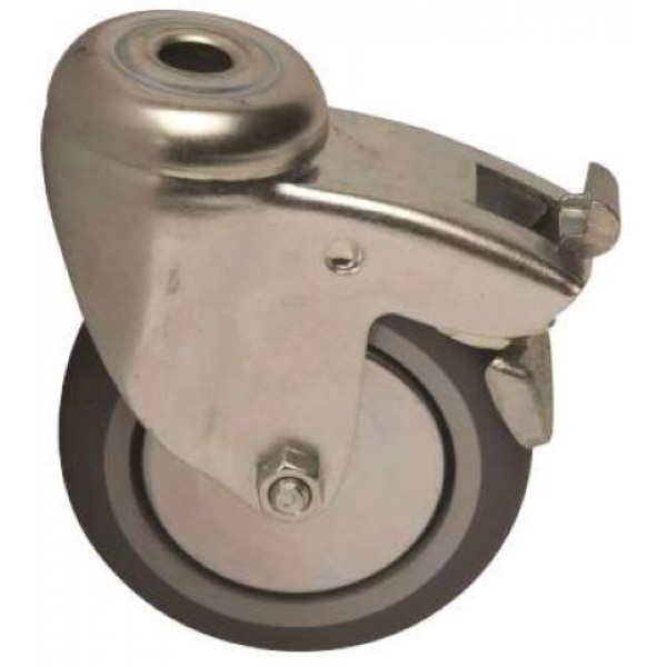 Τροχός Κλίνης Νοσηλείας με Φρένο Περιστρεφόμενος με Ελαστικό Πέλμα. Διάμετρος 100mm. Alfacare SP-5070. Τροχός Κλίνης Νοσηλείας με Φρένο Περιστρεφόμενος με Ελαστικό Πέλμα. Διάμετρος 100mm. Alfacare SP-5070.