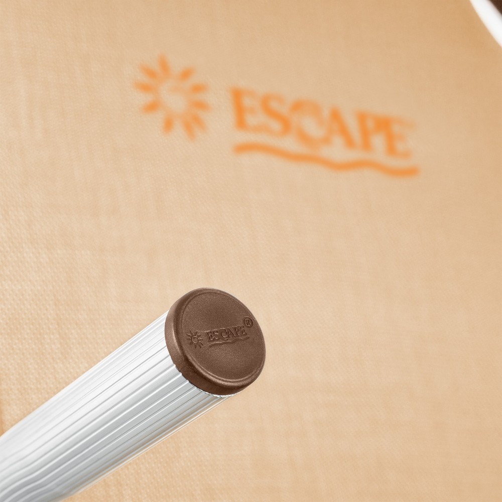 Καρεκλάκι Παραλίας ESCAPE PLUS Αναπαυτικό με Ψηλά Πόδια. Αλουμινίου. Μπεζ. 54x70x75 cm. 15619.