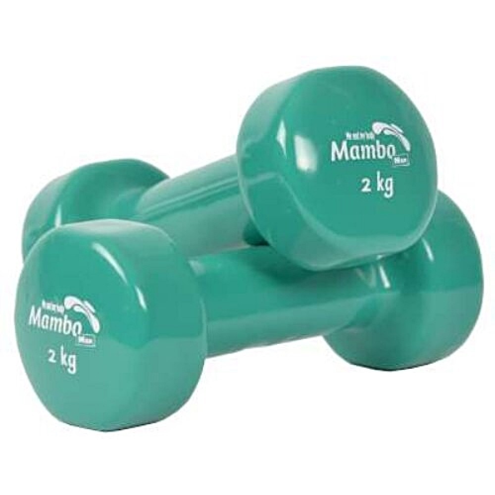 Αλτήρας Χεριών Mambo Max Dumbbell MVS με Επικάλυψη Βινυλίου. 2,0Kg. Πράσινο. 1Τεμάχιο. AC-3294. 