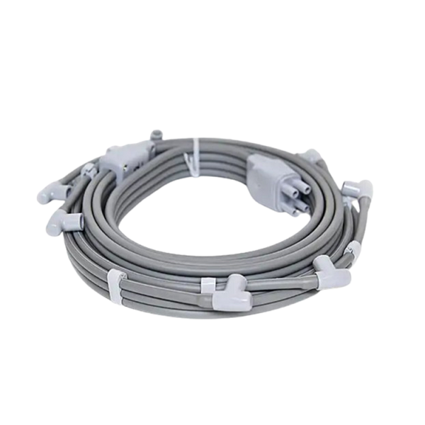 Διπλός Σωλήνας 8 Εξόδων Σύνδεσης 2 Μανσετών Ποδιού με Συσκευή Λεμφικού Μασάζ Q1000 Plus & Premium.  Διπλός Σωλήνας 8 Εξόδων Σύνδεσης 2 Μανσετών Ποδιού με Συσκευή Λεμφικού Μασάζ Q1000 Plus & Premium.