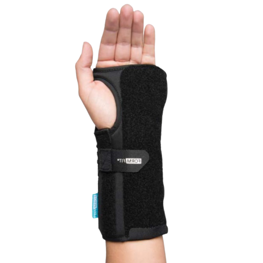 Ελαστικός Νάρθηκας Καρπού 20cm “FORMFIT WRIST 20 UNIVERSAL”. Αριστερός. Μαύρο. Ortholand. 