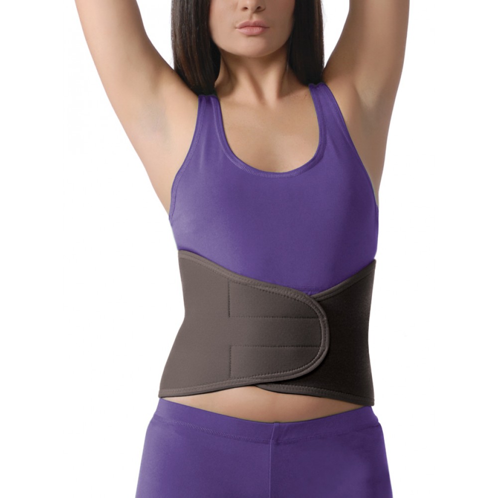 Ζώνη Οσφύος από Neoprene AC-1066. One Size. Ύψος 25cm. Μαύρο. 