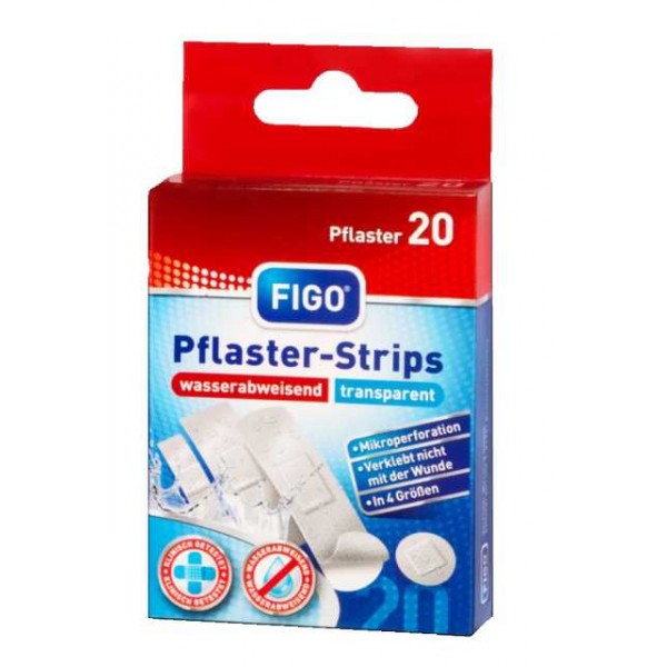 FIGO Transparent Strips Επιθέματα Διαφανή Αυτοκόλλητα Μικροτραυμάτων. Ποικιλία Διαστάσεων & Σχημάτων. 20 Τεμάχια. FIGO Transparent Strips Επιθέματα Διαφανή Αυτοκόλλητα Μικροτραυμάτων. Ποικιλία Διαστάσεων & Σχημάτων. 20 Τεμάχια.