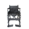 Αναπηρικό Χειροκίνητο Πτυσσόμενο Αμαξίδιο PW020318 με Δοχείο Τουαλέτας WC και Φρενο Οδηγού. Πλάτος Καθίσματος 46cm. Μαύρο. 