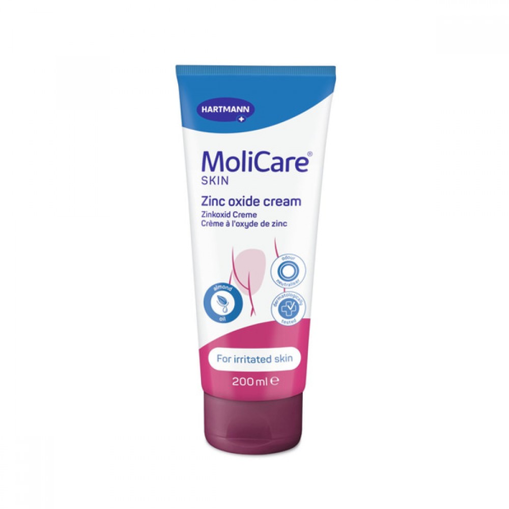 Κρέμα Προστασίας Δέρματος MoliCare® Skin με Οξείδιο Ψευδαργύρου 20% για Αλλαγή Πάνας. Συσκευασία 200ml. 995022.