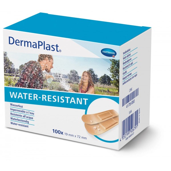 DermaPlast® Universal Αδιάβροχο Αυτοκόλλητο Επίθεμα Μικροτραυμάτων για Ευαίσθητο Δέρμα. 19mm x 72mm. 100 Τεμάχια. 5351512.  DermaPlast® Universal Αδιάβροχο Αυτοκόλλητο Επίθεμα Μικροτραυμάτων για Ευαίσθητο Δέρμα. 19mm x 72mm. 100 Τεμάχια. 5351512.