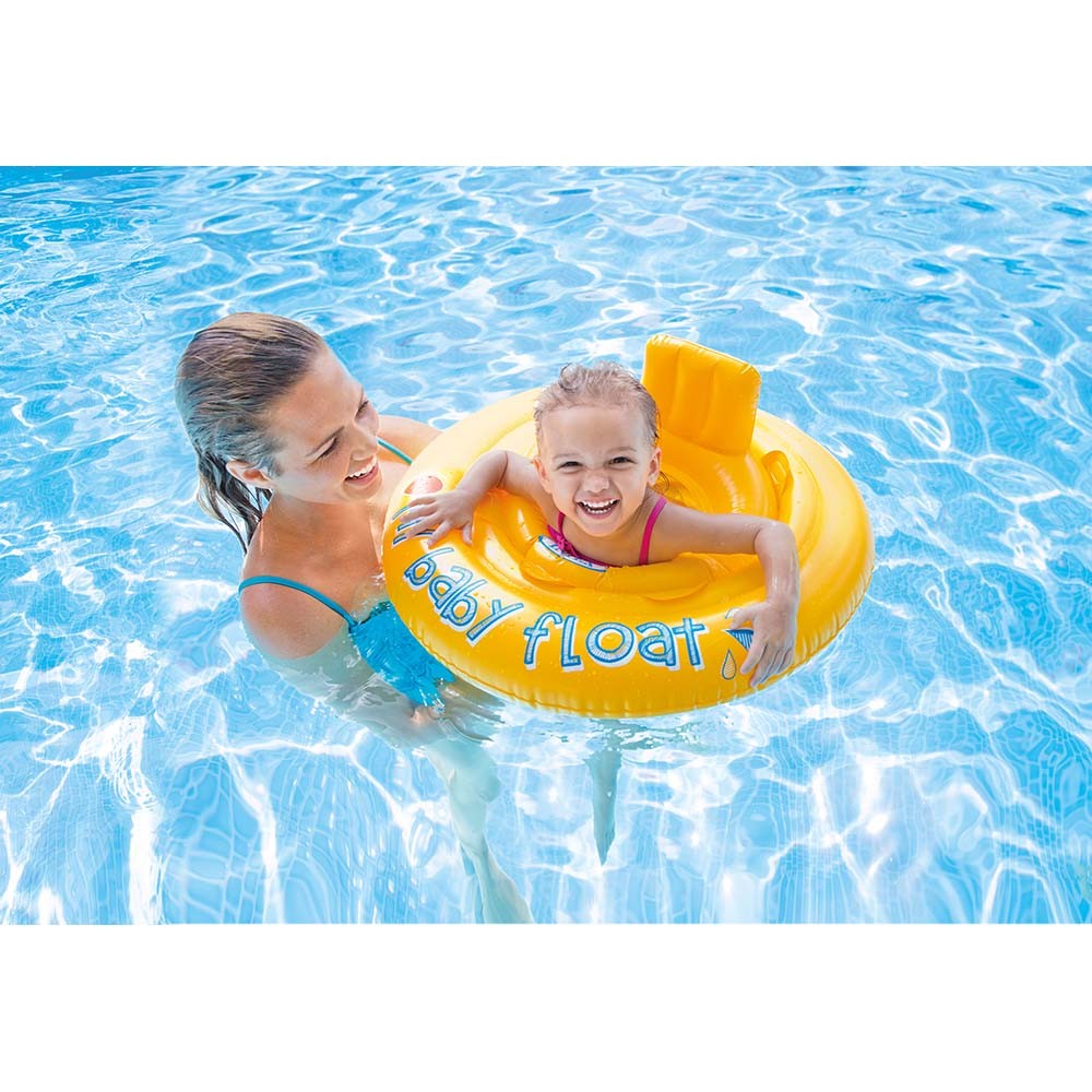 Περπατούρα Θαλάσσης Intex My Baby Float. ø 76 cm. Κίτρινο. 56585. 
