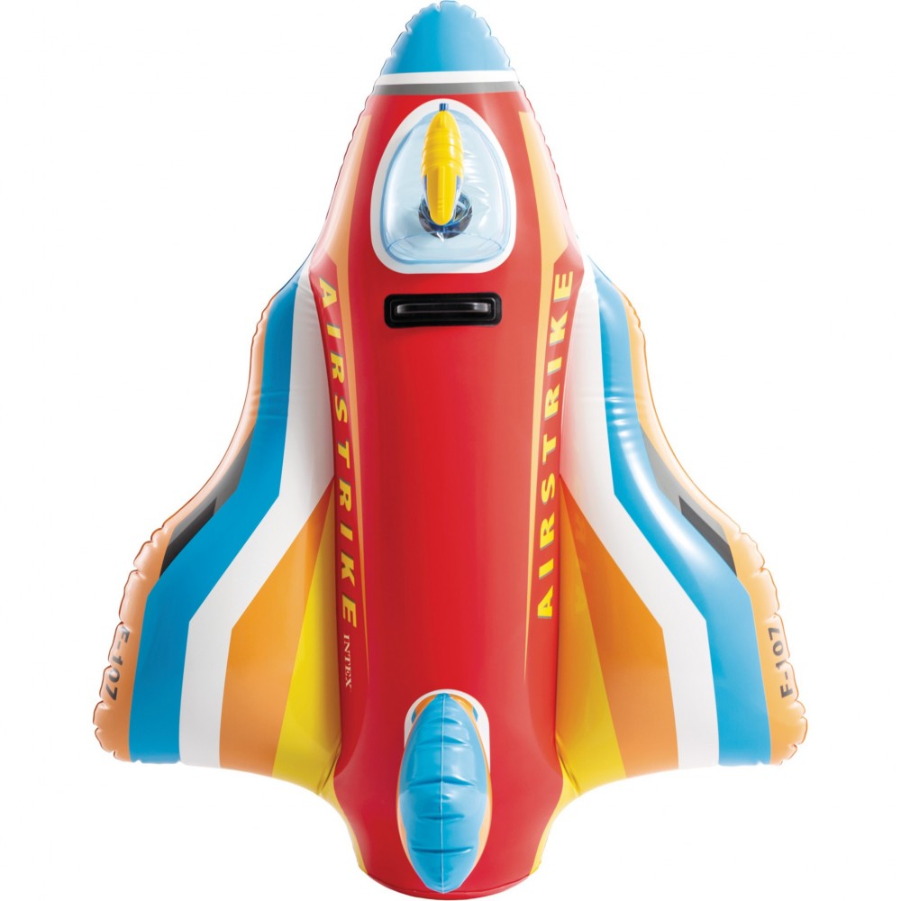 Φουσκωτό Παιδικό Αεροπλανάκι Θαλάσσης INTEX Jet Fighter Ride-On. Κόκκινο. 57531R. 