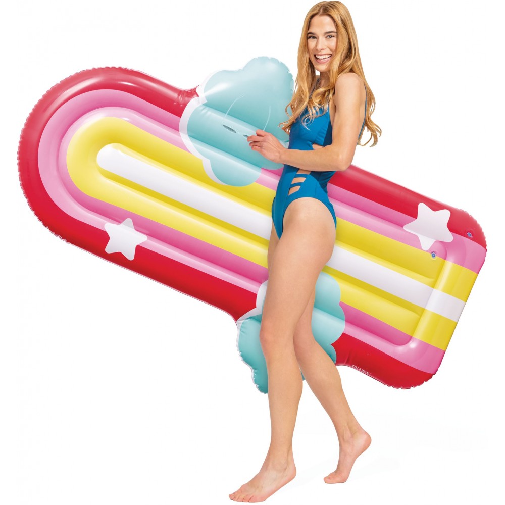Στρώμα Θαλάσσης INTEX Rainbow Cloud Float. 175x117x20cm. 58729. Στρώμα Θαλάσσης INTEX Rainbow Cloud Float. 175x117x20cm. 58729.