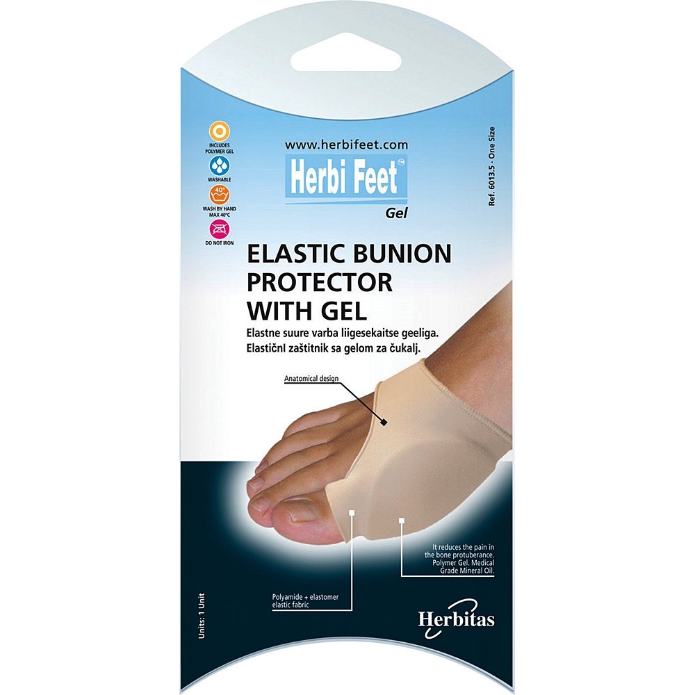 Προστατευτικό Ελαστικό Gel για Κότσι Herbi Feet HF 6016. One Size. 1Τεμάχιο. 