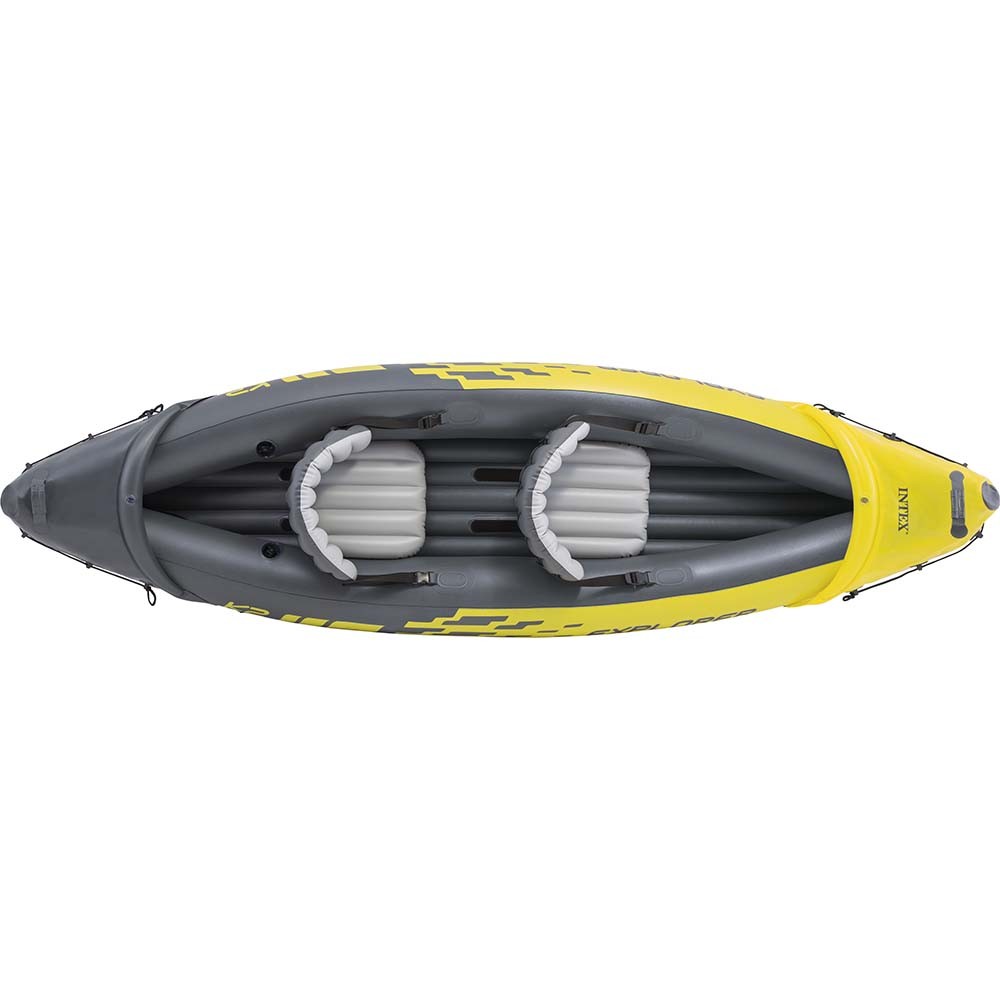 Φουσκωτό Κανό 2 Ατόμων Explorer K2 Kayak. 312x91x51 cm. Γκρι-Κίτρινο. 68307. Φουσκωτό Κανό 2 Ατόμων Explorer K2 Kayak. 312x91x51 cm. Γκρι-Κίτρινο. 68307.