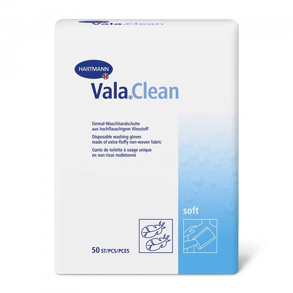 Απαλά Γάντια Λουτρού Μίας Χρήσης Vala® Clean Soft. 23x15,5 cm. 50 Τεμάχια. 9922425. Απαλά Γάντια Λουτρού Μίας Χρήσης Vala® Clean Soft. 23x15,5 cm. 50 Τεμάχια. 9922425.