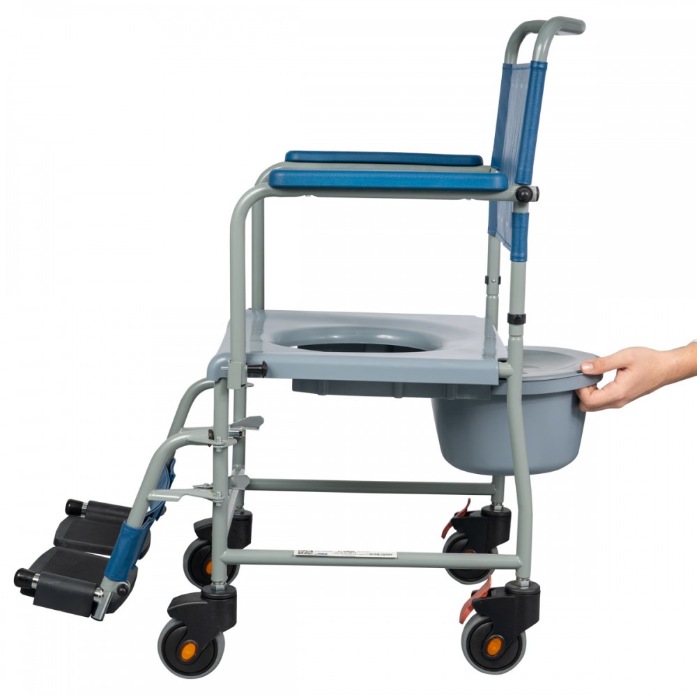 Αναπηρικό Αμαξίδιο Σταθερού Σκελετού “CYAN” με Δοχείο Τουαλέτας για Χρήστες έως 136Kg. 0805453. 