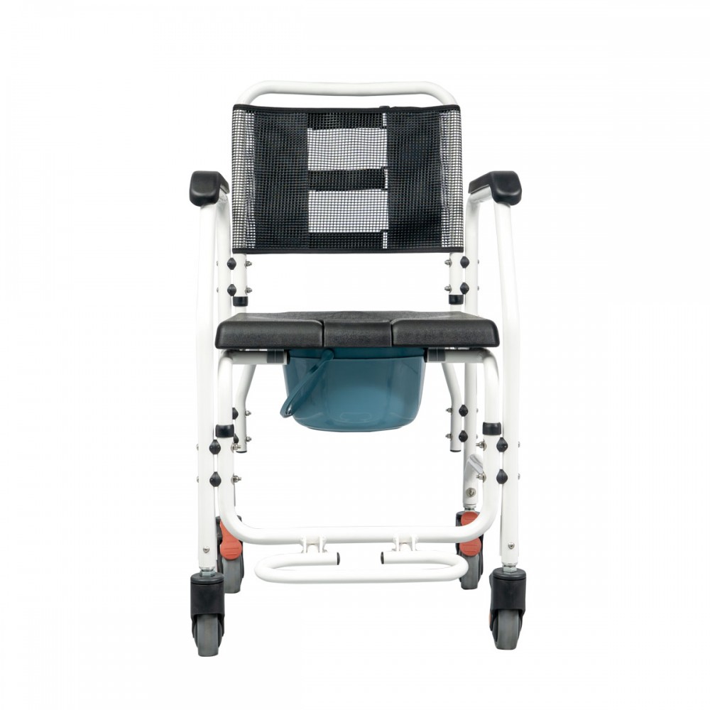 Αμαξίδιο Αλουμινίου Τροχήλατο, Αδιάβροχο με Δοχείο Τουαλέτας 'ASPER'. 0805454.