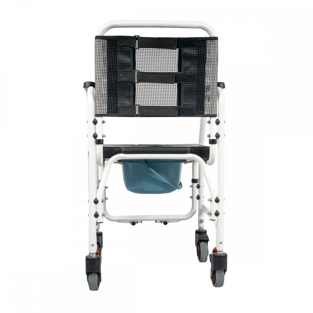 Αμαξίδιο Αλουμινίου Τροχήλατο, Αδιάβροχο με Δοχείο Τουαλέτας 'ASPER'. 0805454.