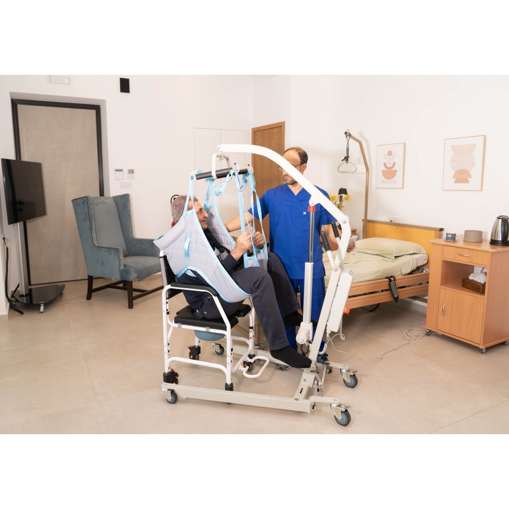 Αμαξίδιο Αλουμινίου Τροχήλατο, Αδιάβροχο με Δοχείο Τουαλέτας 'ASPER'. 0805454.