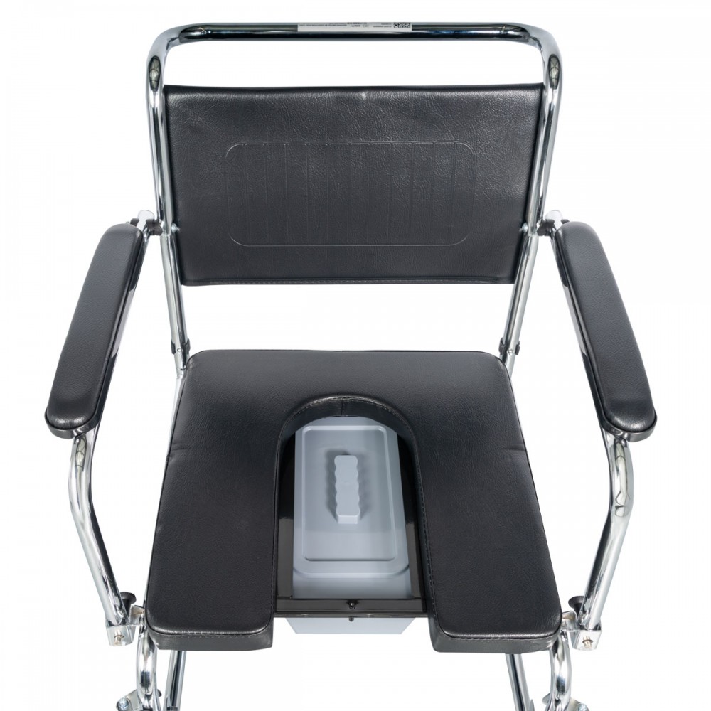 Αναπηρικό Αμαξίδιο με Συρταρωτό Δοχείο Τουαλέτας και Αφαιρούμενο Κάλυμμα Σχήματος U. 0806777. 