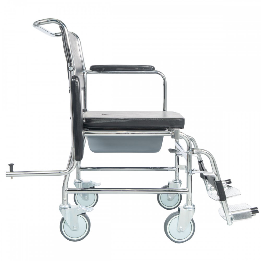 Αναπηρικό Αμαξίδιο με Συρταρωτό Δοχείο Τουαλέτας και Αφαιρούμενο Κάλυμμα Σχήματος U. 0806777. 