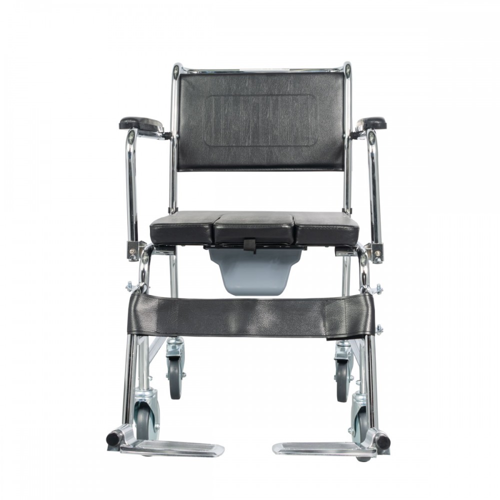 Αναπηρικό Αμαξίδιο με Συρταρωτό Δοχείο Τουαλέτας και Αφαιρούμενο Κάλυμμα Σχήματος U. 0806777. 