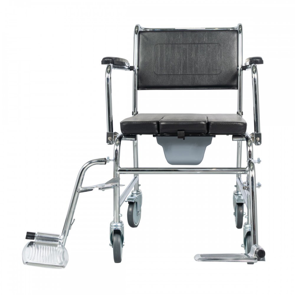 Αναπηρικό Αμαξίδιο με Συρταρωτό Δοχείο Τουαλέτας και Αφαιρούμενο Κάλυμμα Σχήματος U. 0806777. 