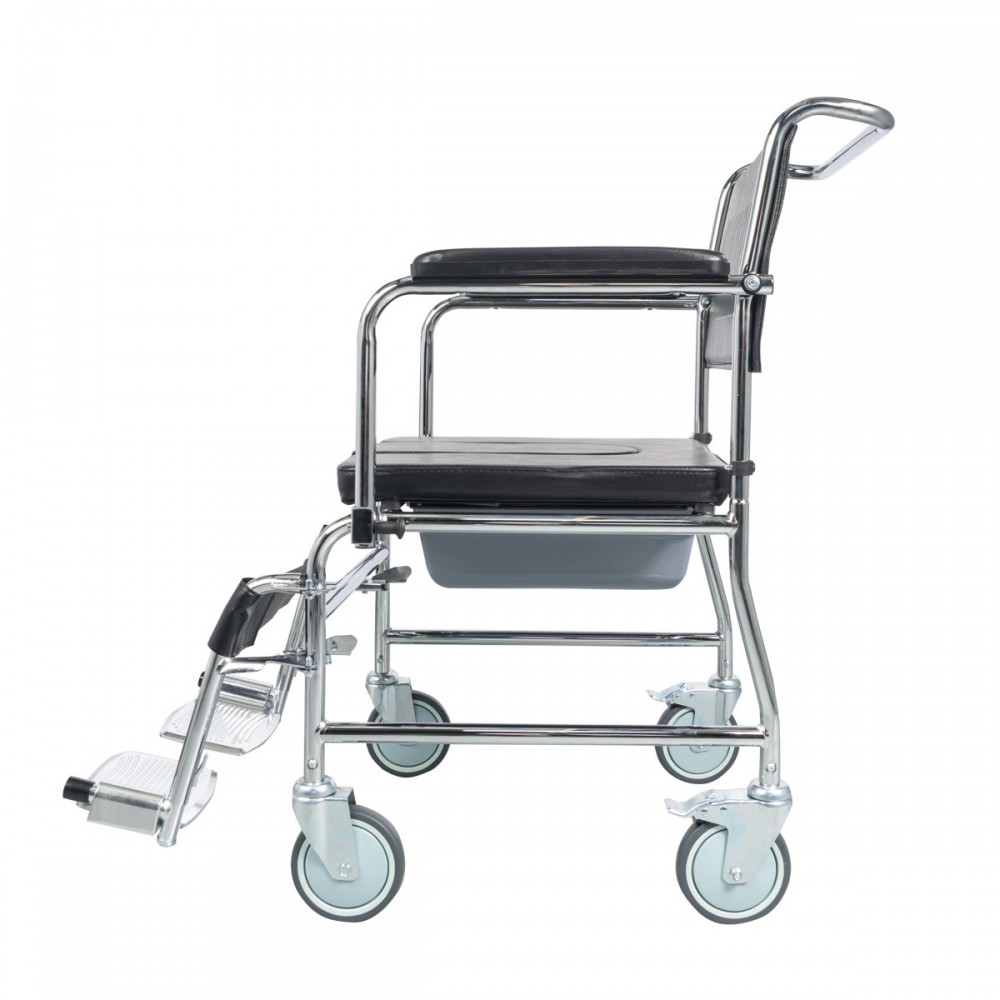 Αναπηρικό Αμαξίδιο με Συρταρωτό Δοχείο Τουαλέτας και Αφαιρούμενο Κάλυμμα Σχήματος U. 0806777. 
