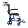 Αναπηρικό Αμαξίδιο Μεταφοράς, Πτυσσόμενο, Αλουμινίου. Πλάτος Καθίσματος 41cm. Μπλε. 