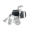 Aναπηρικό Αμαξίδιο Μονής Σταυρωτής Μπάρας Στήριξης GEMINI με Σπαστή Πλάτη, Κάθισμα Πλάτους 40cm & Οπίσθιο Τροχό 12". Ασημί. 0811307.