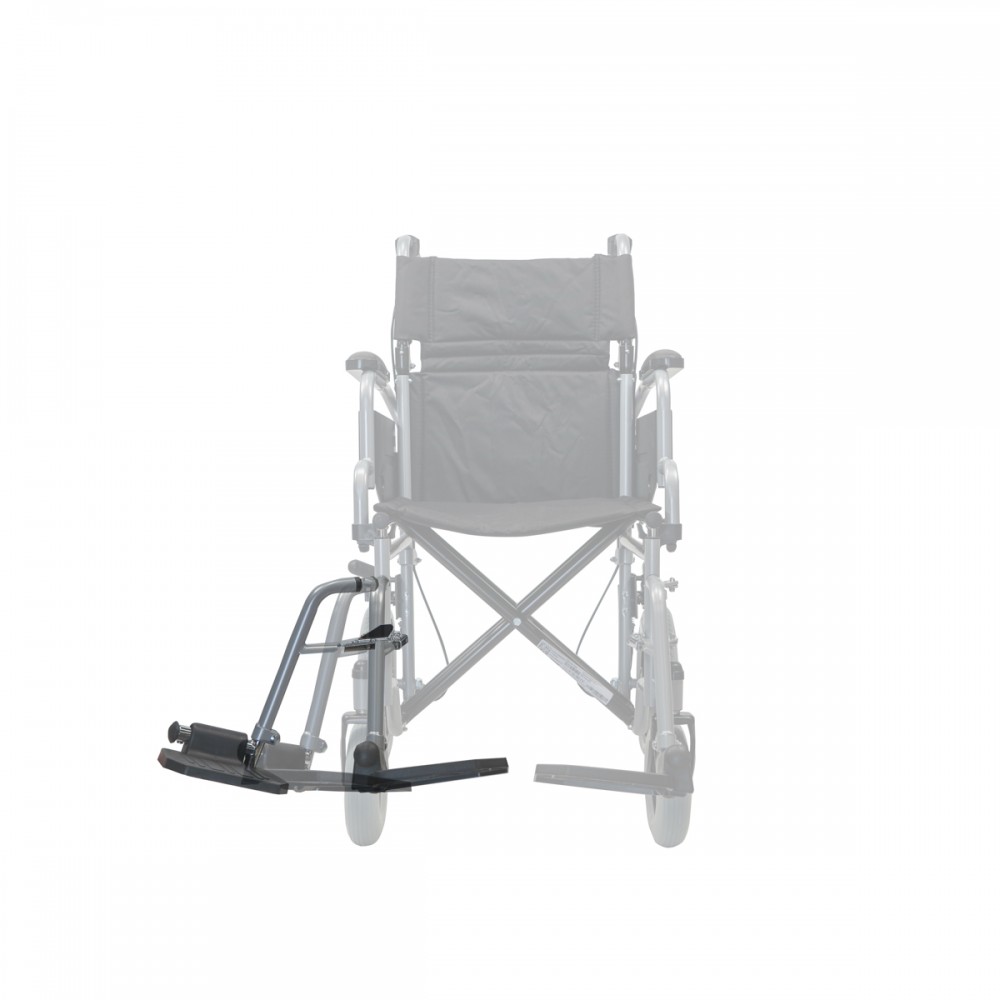 Aναπηρικό Αμαξίδιο Μονής Σταυρωτής Μπάρας Στήριξης GEMINI με Σπαστή Πλάτη, Κάθισμα Πλάτους 40cm & Οπίσθιο Τροχό 12". Ασημί. 0811307.