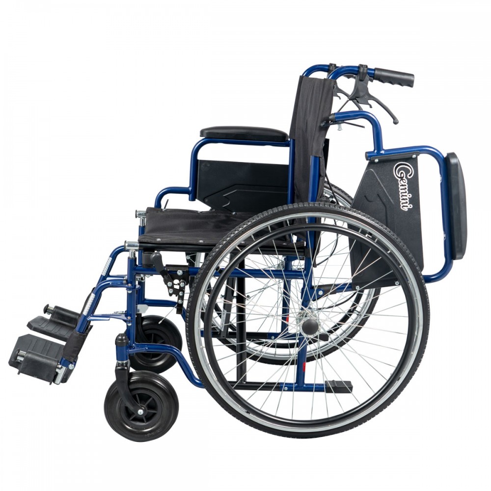 Aναπηρικό Αμαξίδιο Gemini Blue Οπίσθιων Τροχών 24". Πλάτος Καθίσματος 48cm. Μπλε. 0811609.