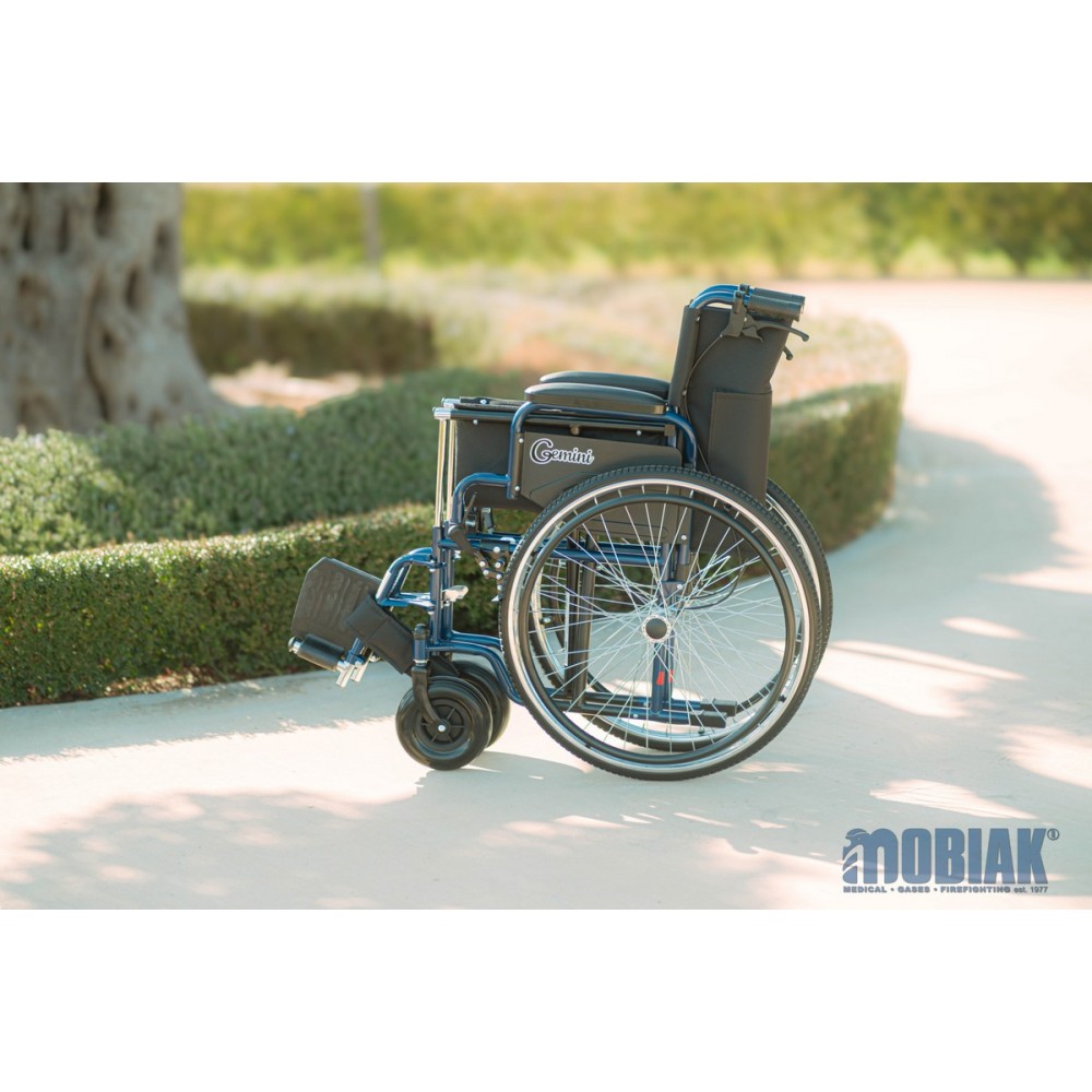 Aναπηρικό Αμαξίδιο Gemini Blue Οπίσθιων Τροχών 24". Πλάτος Καθίσματος 48cm. Μπλε. 0811609.