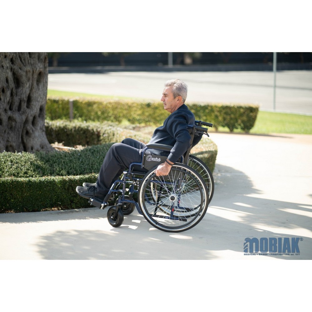 Aναπηρικό Αμαξίδιο Gemini Blue Οπίσθιων Τροχών 24". Πλάτος Καθίσματος 48cm. Μπλε. 0811609.