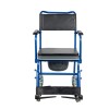 Αναπηρικό Αμαξίδιο GEMINI BLUE με Δοχείο Τουαλέτας. Πλάτος Καθίσματος 44cm. Μπλε. 0811605. 