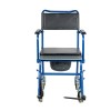 Αναπηρικό Αμαξίδιο GEMINI BLUE με Δοχείο Τουαλέτας. Πλάτος Καθίσματος 44cm. Μπλε. 0811605. 