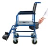 Αναπηρικό Αμαξίδιο GEMINI BLUE με Δοχείο Τουαλέτας. Πλάτος Καθίσματος 44cm. Μπλε. 0811605. 