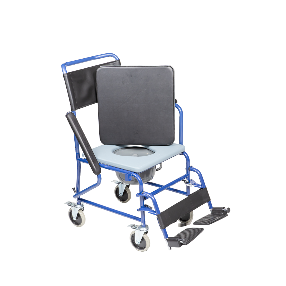 Αναπηρικό Αμαξίδιο GEMINI BLUE με Δοχείο Τουαλέτας. Πλάτος Καθίσματος 44cm. Μπλε. 0811605. 
