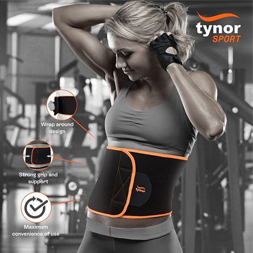 Αθλητική Ζώνη Οσφύος ABS Support Neo από Neoprene. One Size. Μαύρο. Ortholand.  