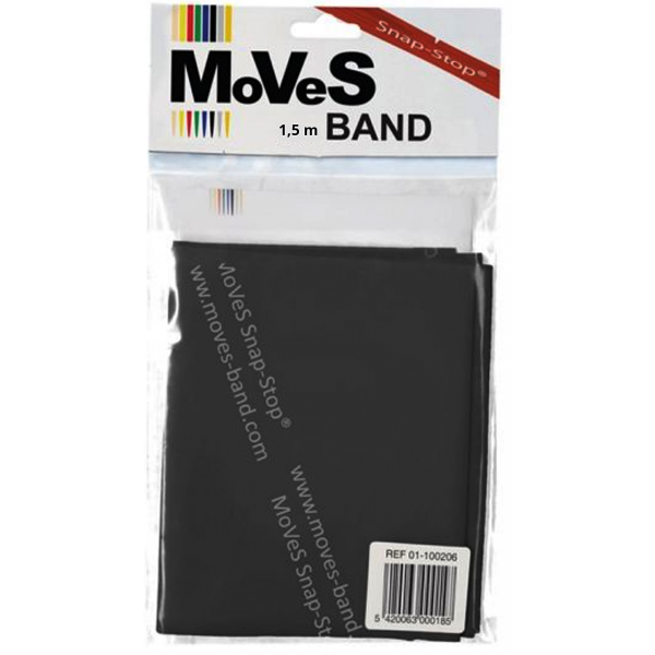 Λάστιχο Εξάσκησης-Γυμναστικής με Αντίσταση MoVeS Band Snap Stop. Μαύρο-Σκληρό 3x. 1,5m. AC-3125. Λάστιχο Εξάσκησης-Γυμναστικής με Αντίσταση MoVeS Band Snap Stop. Μαύρο-Σκληρό 3x. 1,5m. AC-3125.
